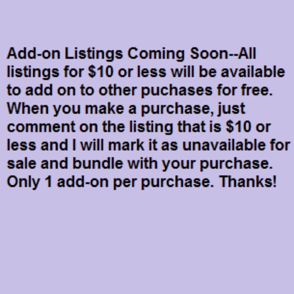 Add-on and offer description